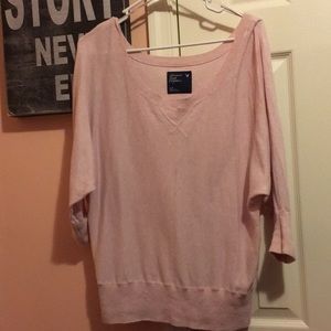 American Eagle Off-the-shoulder Light Sweater